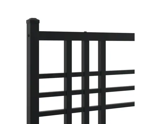 Gultas Rāmis Ar Galvgali, Melns Metāls, 200X200 Cm Vidaxl Gultas Rāmis Ar Galvgali, Melns Metāls, 200X200 Cm Vidaxl