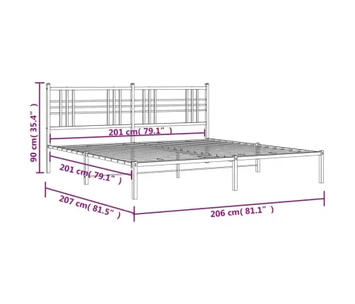 Gultas Rāmis Ar Galvgali, Melns Metāls, 200X200 Cm Vidaxl Gultas Rāmis Ar Galvgali, Melns Metāls, 200X200 Cm Vidaxl
