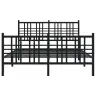 Lovos Rėmas Su Galvūgaliu/Kojūgaliu, Juodas, 120X190cm Metalas