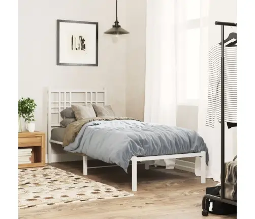 Gultas Galvgalis, Balts, Metāls, 75 Cm Vidaxl