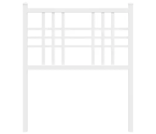 Gultas Galvgalis, Balts, Metāls, 75 Cm Vidaxl