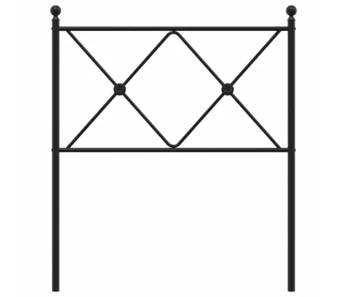 Gultas Galvgalis, Metāls, Melns, 80 Cm Vidaxl