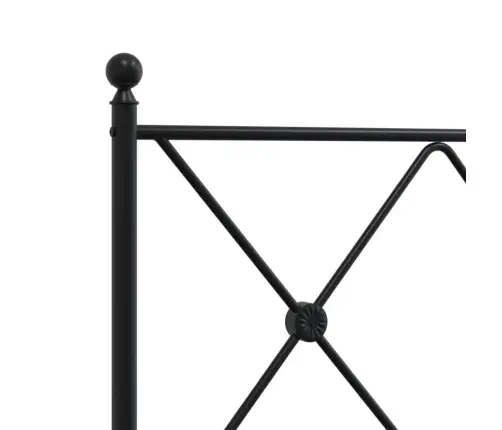 Gultas Galvgalis, Metāls, Melns, 90 Cm Vidaxl