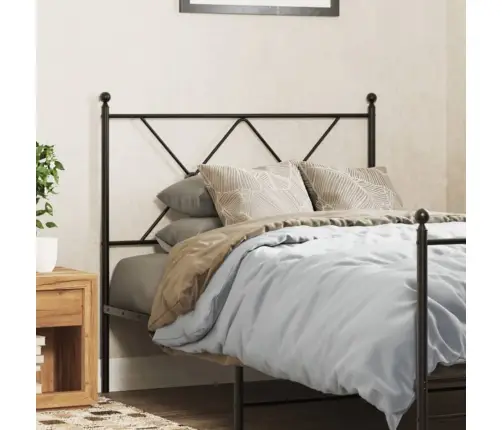 Gultas Galvgalis, Metāls, Melns, 90 Cm Vidaxl