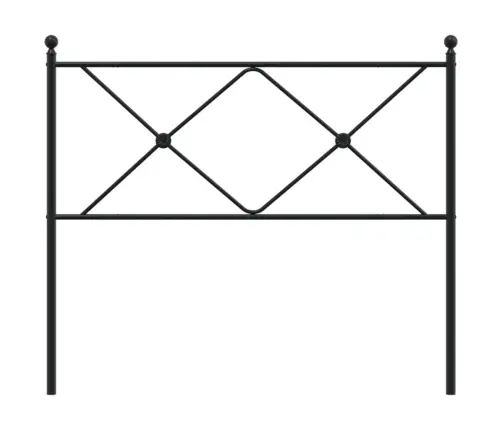 Gultas Galvgalis, Metāls, Melns, 107 Cm Vidaxl