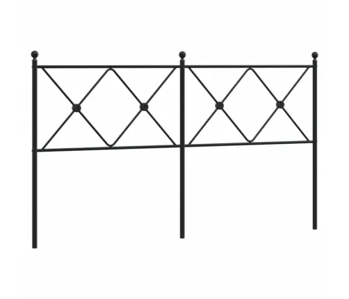 Gultas Galvgalis, Metāls, Melns, 160 Cm Vidaxl Gultas Galvgalis, Metāls, Melns, 160 Cm Vidaxl