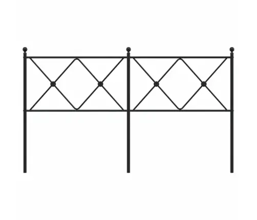 Gultas Galvgalis, Metāls, Melns, 160 Cm Vidaxl Gultas Galvgalis, Metāls, Melns, 160 Cm Vidaxl