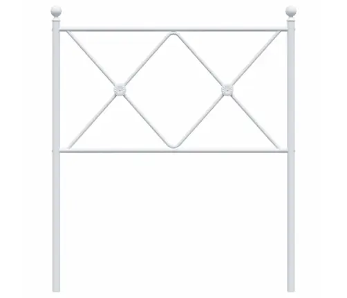 Metallist Voodipeats, Valge, 75 Cm Metallist Voodipeats, Valge, 75 Cm