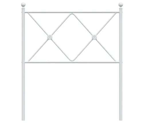 Gultas Galvgalis, Metāls, Balts, 80 Cm Vidaxl