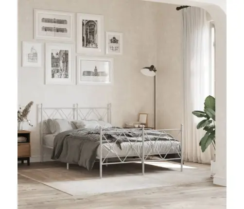 Metallist Voodipeats, Valge, 120 Cm