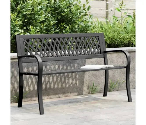 Dārza Sols, Melns, 120 Cm, Tērauds Vidaxl