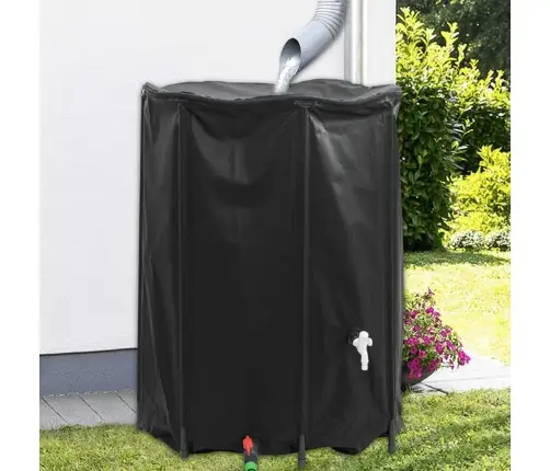 Ūdens Tvertne Ar Krānu, Saliekama, 1350 L, Pvc Vidaxl