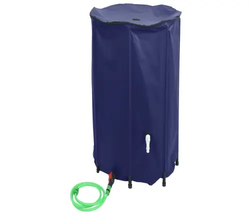 Ūdens Tvertne Ar Krānu, Saliekama, 380 L, Pvc Vidaxl