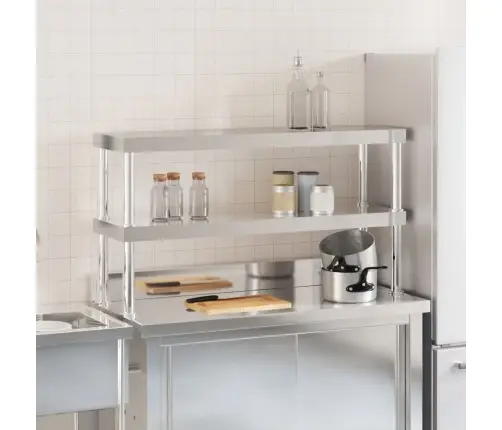 Galda Virsplaukts, 110X30X65 Cm, Nerūsējošs Tērauds Vidaxl