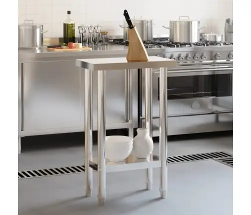 Virtuves Darba Galds, 55X30X85 Cm, Nerūsējošs Tērauds Vidaxl