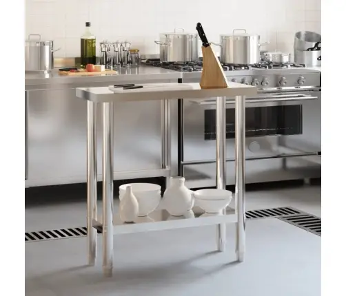 Virtuves Darba Galds, 82,5X30X85 Cm, Nerūsējošs Tērauds Vidaxl