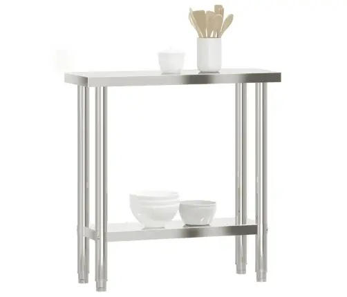 Virtuves Darba Galds, 82,5X30X85 Cm, Nerūsējošs Tērauds Vidaxl