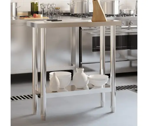 Virtuves Darba Galds, 82,5X30X85 Cm, Nerūsējošs Tērauds Vidaxl