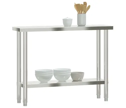 Virtuves Darba Galds, 110X30X85 Cm, Nerūsējošs Tērauds Vidaxl