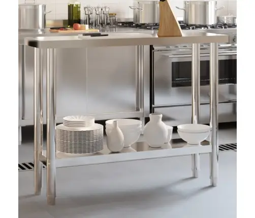 Virtuves Darba Galds, 110X30X85 Cm, Nerūsējošs Tērauds Vidaxl