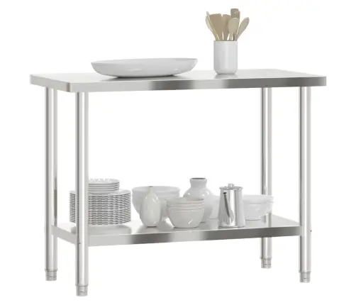 Virtuves Darba Galds, 110X55X85 Cm, Nerūsējošs Tērauds Vidaxl