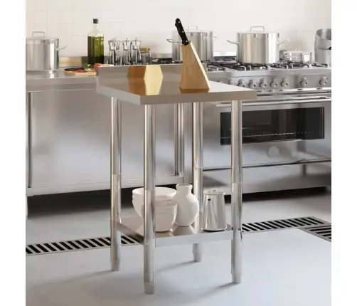 Virtuves Darba Galds, 55X55X93 Cm, Nerūsējošs Tērauds Vidaxl