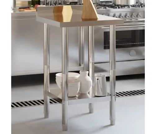 Virtuves Darba Galds, 55X55X93 Cm, Nerūsējošs Tērauds Vidaxl