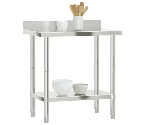 Virtuves Darba Galds, 82,5X55X93 Cm, Nerūsējošs Tērauds Vidaxl