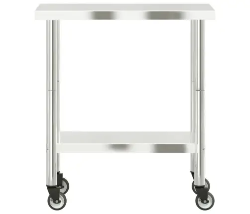 Virtuvės Darbastalis Su Ratukais, 82,5X55X85cm Plienas