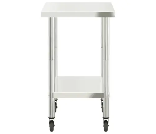 Virtuvės Darbastalis Su Ratukais, 82,5X55X85cm Plienas