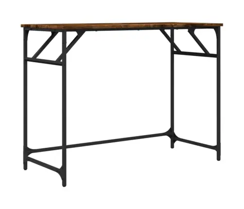 Kirjutuslaud, Suitsutatud Tamm, 100X45X76 cm Tehispuit/Teras