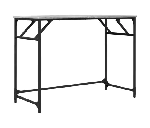Rakstāmgalds, Pelēks, 100X45X76 Cm, Inženierijas Koks, Tērauds Vidaxl