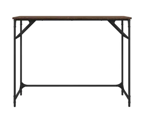 Rakstāmgalds, Brūns, 100X45X76 Cm, Inženierijas Koks, Tērauds Vidaxl
