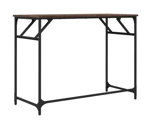 Rakstāmgalds, Brūns, 100X45X76 Cm, Inženierijas Koks, Tērauds Vidaxl