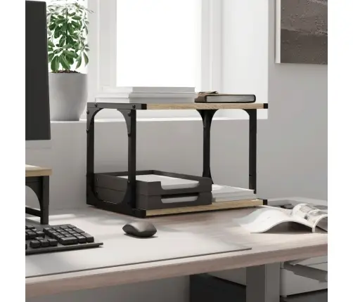 Printerialus, 2 Tasandit, Sonoma Tamm, 41X28X33,5 cm Tehispuit