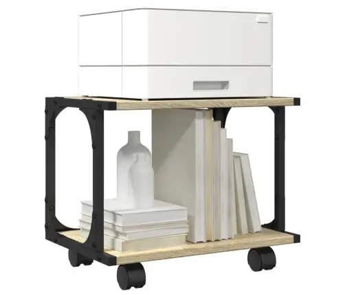 Printerialus, 2 Tasandit, Sonoma Tamm, 41X28X33,5 cm Tehispuit