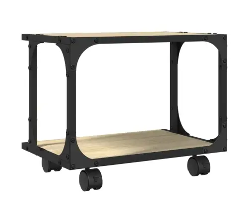 Printerialus, 2 Tasandit, Sonoma Tamm, 41X28X33,5 cm Tehispuit