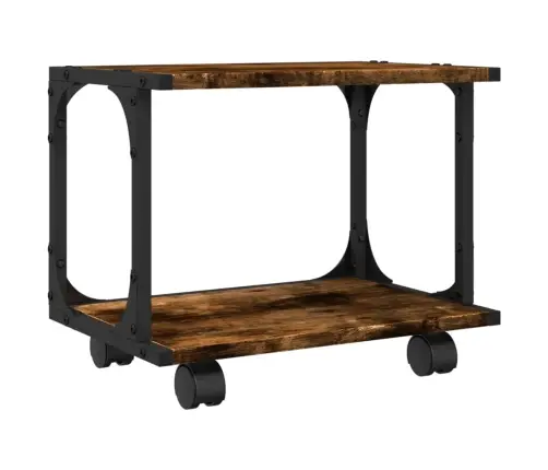 Printera Statīvs, 2 Līmeņi, Ozola Krāsa, 41X28X33,5 Cm, Koks Vidaxl