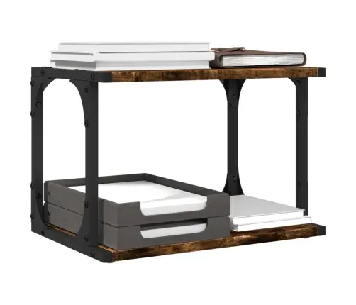 Printera Statīvs, 2 Līmeņi, Ozola Krāsa, 41X28X33,5 Cm, Koks Vidaxl