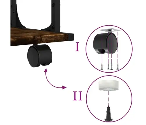 Printera Statīvs, 2 Līmeņi, Ozola Krāsa, 41X28X33,5 Cm, Koks Vidaxl