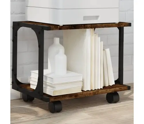 Printera Statīvs, 2 Līmeņi, Ozola Krāsa, 41X28X33,5 Cm, Koks Vidaxl