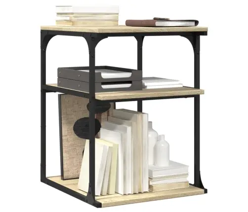 Printera Statīvs, 3 Līmeņi, Ozola Krāsa, 43X48X64 Cm, Koks Vidaxl