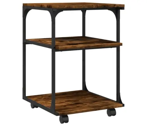 Printera Statīvs, 3 Līmeņi, Ozola Krāsa, 43X48X64 Cm, Koks Vidaxl