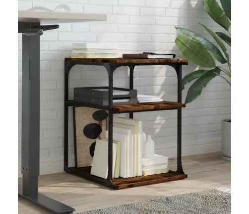 Printera Statīvs, 3 Līmeņi, Ozola Krāsa, 43X48X64 Cm, Koks Vidaxl