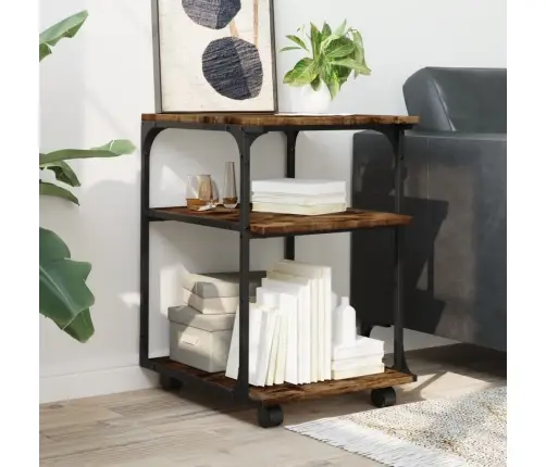 Printera Statīvs, 3 Līmeņi, Ozola Krāsa, 43X48X64 Cm, Koks Vidaxl