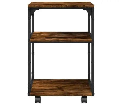 Printera Statīvs, 3 Līmeņi, Ozola Krāsa, 43X48X64 Cm, Koks Vidaxl