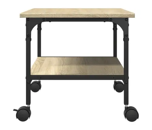 Printera Statīvs, 2 Līmeņi, Ozola Krāsa, 50X40X38 Cm, Koks Vidaxl