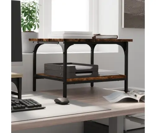 Printera Statīvs, 2 Līmeņi, Ozola Krāsa, 50X40X38 Cm, Koks Vidaxl