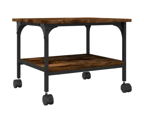 Printera Statīvs, 2 Līmeņi, Ozola Krāsa, 50X40X38 Cm, Koks Vidaxl