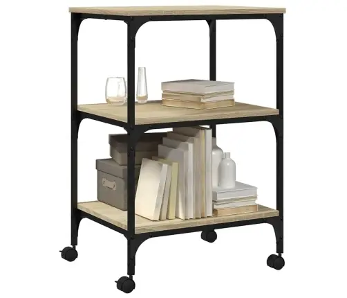 Printerialus, 3 Tasandit, Sonoma Tamm, 50X41X75 cm Tehispuit